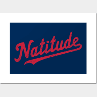 Natitude, vintage - Navy Posters and Art
